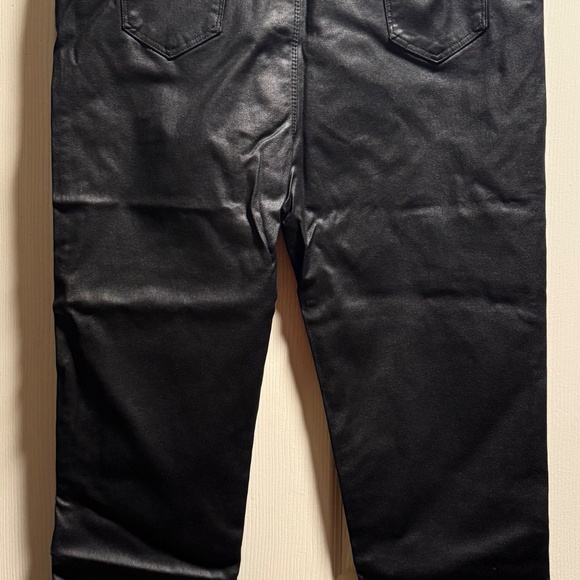 BLACK PLEATHER PANTS - Picture 2 of 6